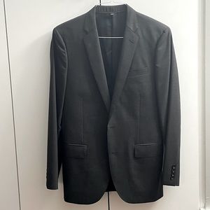 J. Crew Men’s Ludlow Slim Suit Jacket - Dark Charcoal Gray - Size 38R Loro Piana